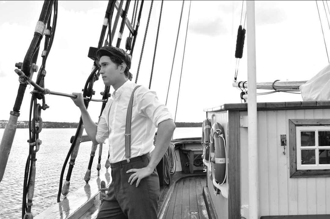 sjöman-vid-relingen sjöman vid relingen på Åland